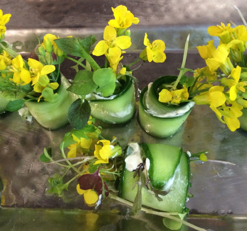 You can eat canola flowers