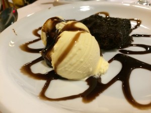 ice cream and cake