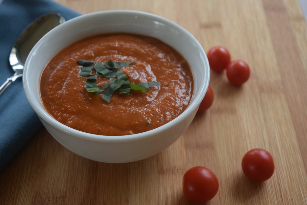 Healthy creamy tomato soup recipe