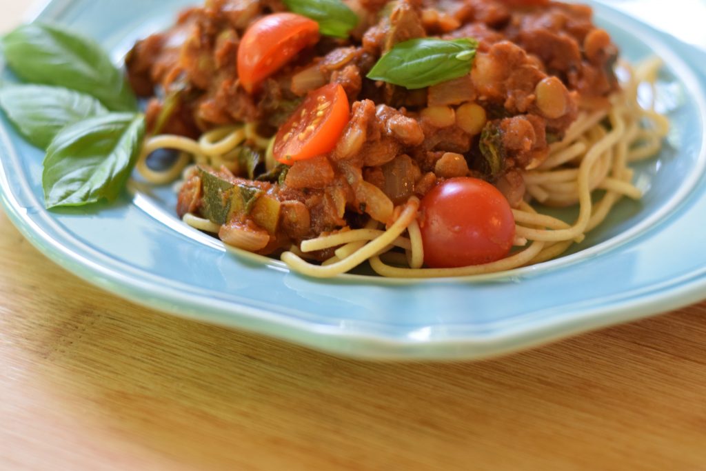 Vegetarian Pasta Sauce with lentils Recipe