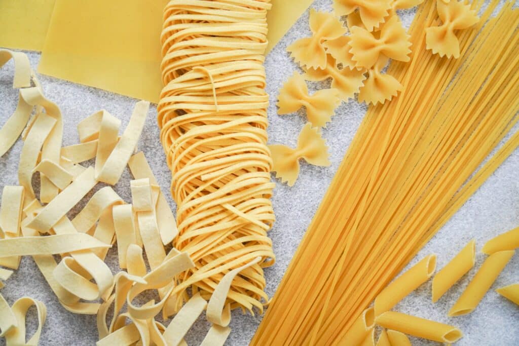 dry pasta shapes