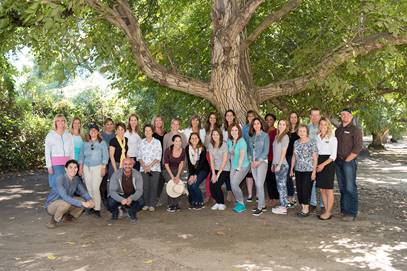 Friends and colleagues on the 2016 California Walnut Harvest Tour