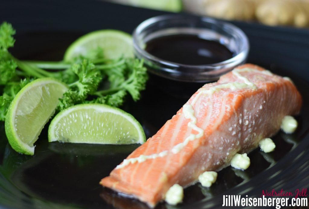 Easy wasabi salmon