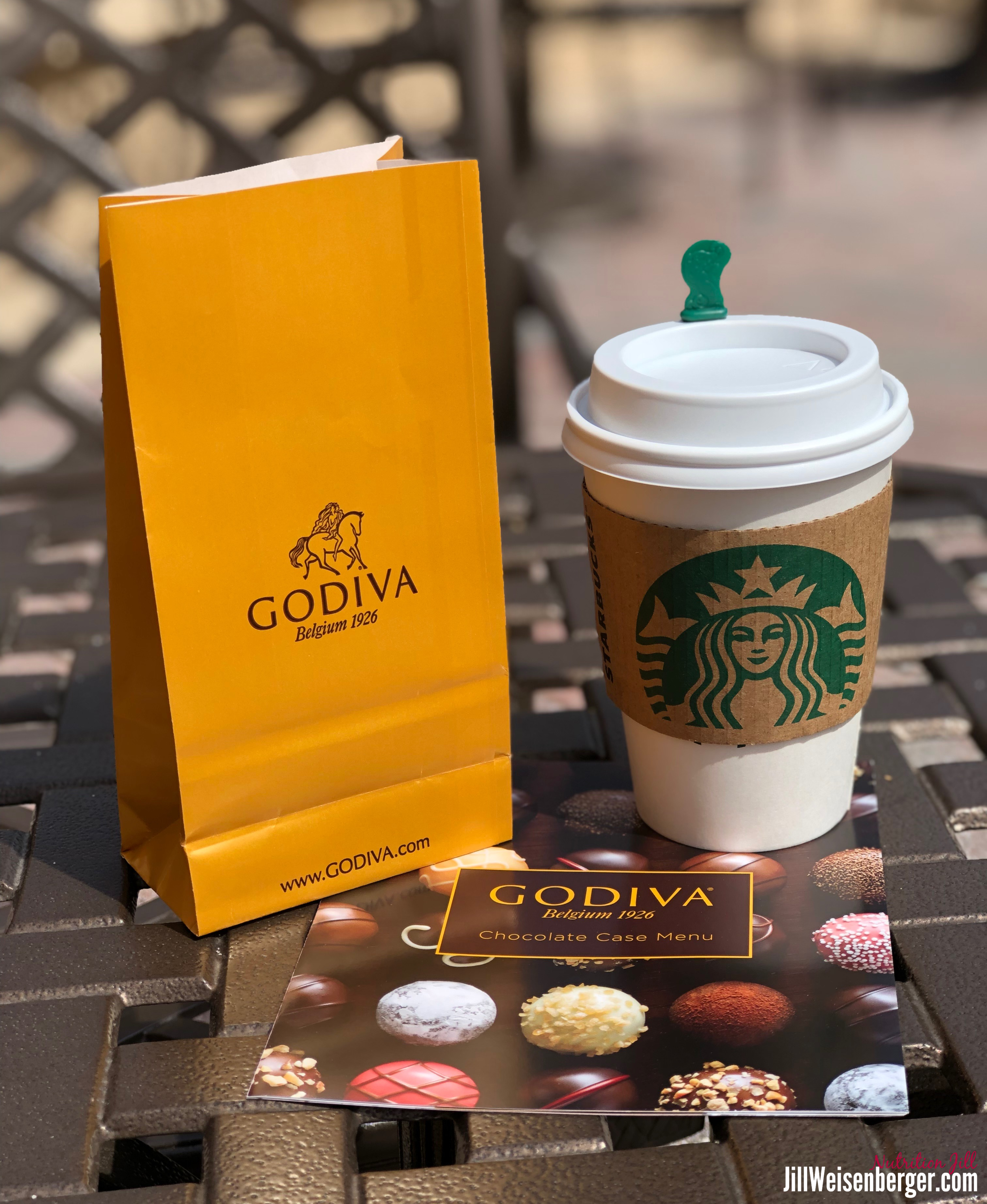 craving chocolate: Godiva chocolate and Starbucks