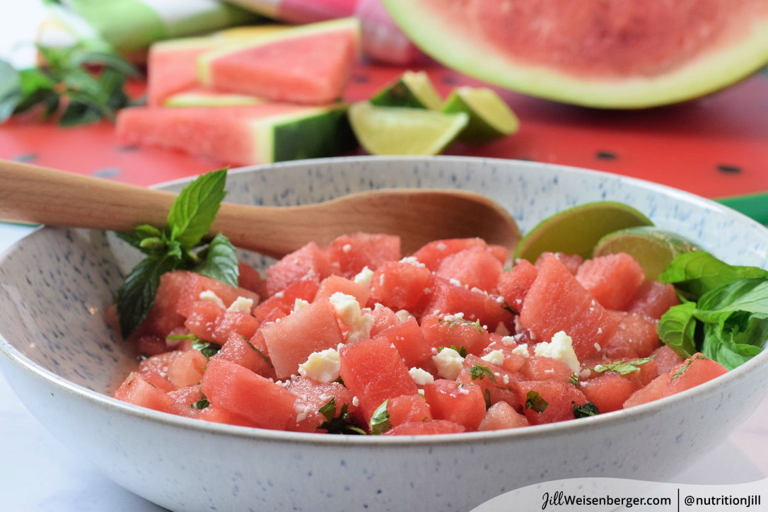 Watermelon and feta salad
